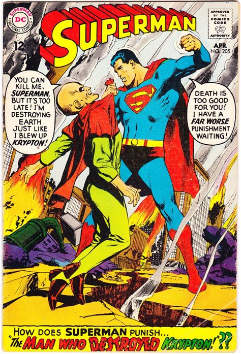 Superman Vol 1 205 Comics Silver Age Books 1968 Dc Vgfn Etsy
