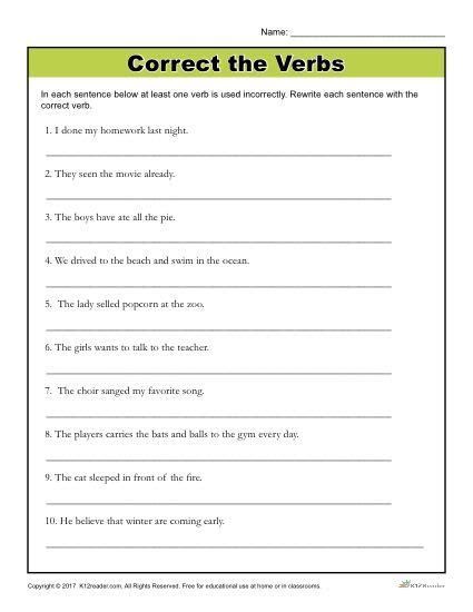 6th Grade English Grammar Worksheets With Answers Kind Worksheets