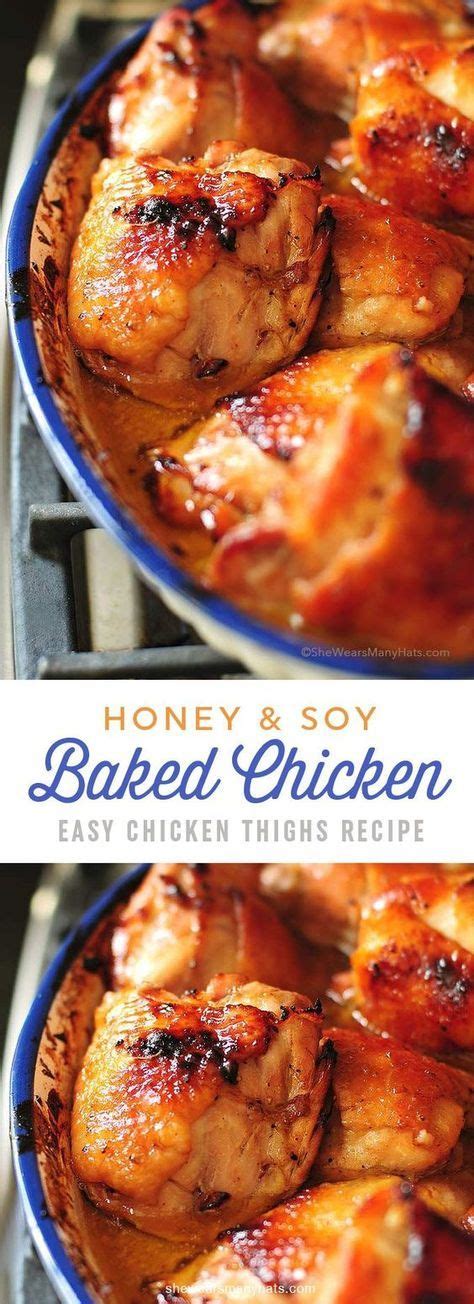 This Easy And Delicious Honey Soy Baked Chicken Thighs