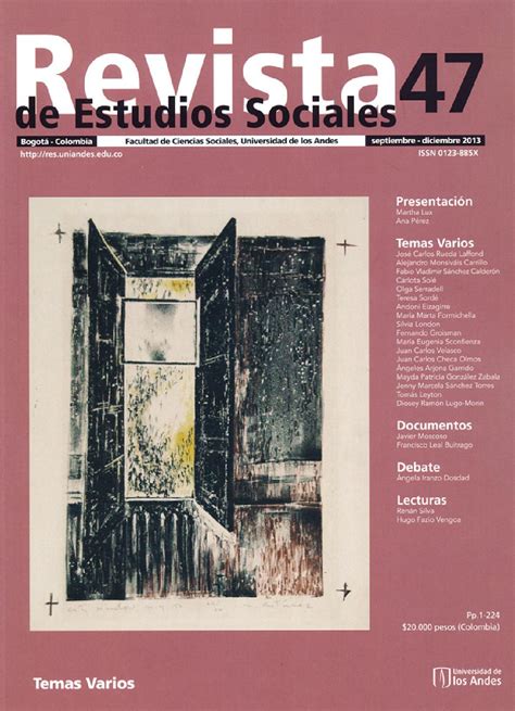 Revista De Estudios Sociales No 47 By Publicaciones Faciso Issuu