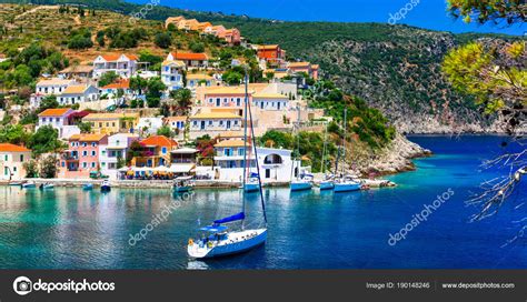 Amazing Greece Picturesque Colorful Village Assos In Kefalonia