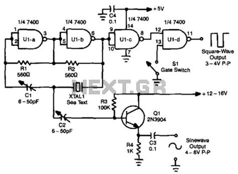 Sine Wave Oscillator Circuit Oscillator Circuits Nextgr
