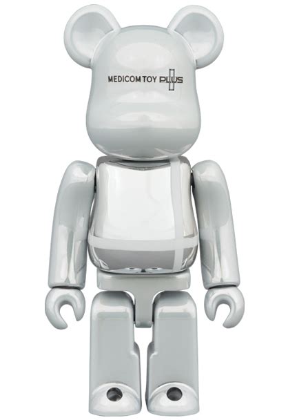 Medicom Toy Be Rbrick Medicom Toy Plus White Chrome Ver