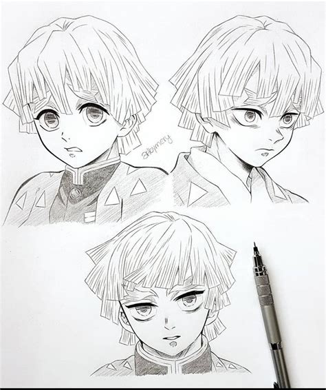 Zenitsu Pencil Drawing