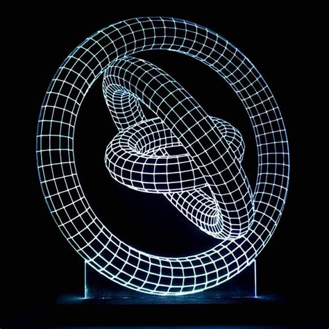 3d Illusion Gyroscope Acrylic Led Sign Free Dxf File Free Download