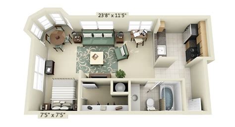 15 Studio Loft Apartment Floor Plans For Home Design Fantastic Viewpoint
