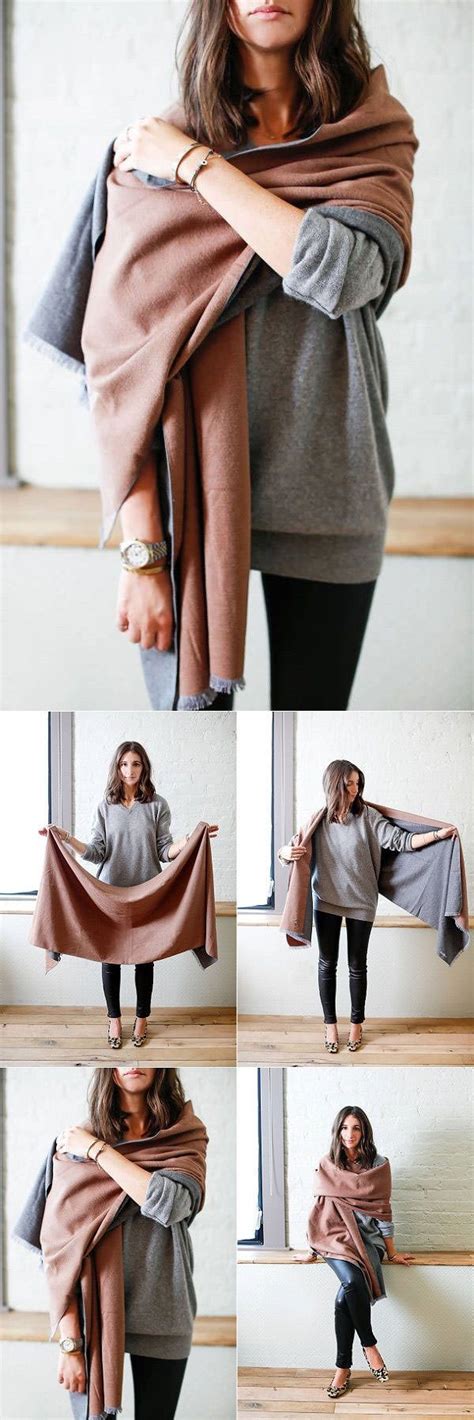 20 Style Tips On How To Wear Blanket Scarves Fashion Daily