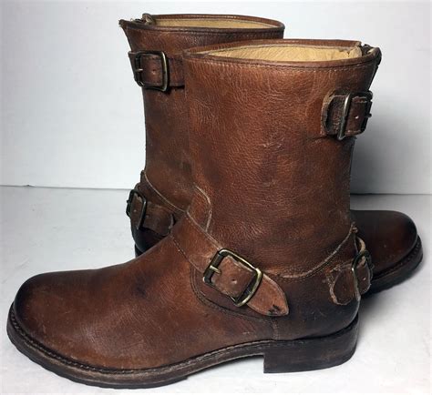 Discover fashion forward shoes and boots by frye and co. Frye 76601 Veronica Back Zip Short Brown Leather ...