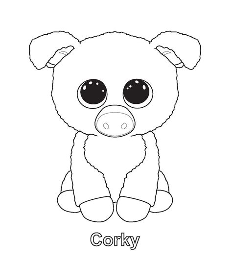 Beanie Boo Coloring Pages Coloring Home