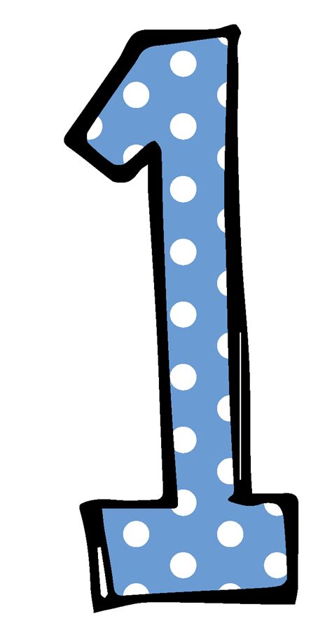 Blue Number 1 Clip Art Clipart Best