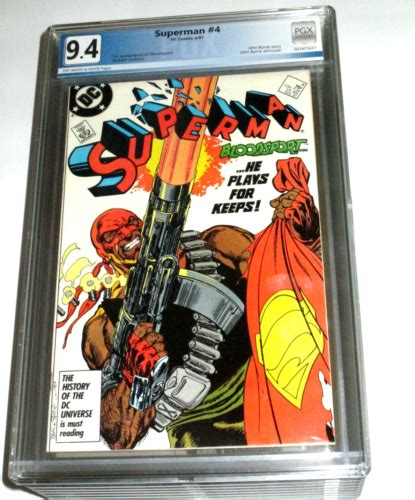 Dc Comics Superman 4 1987 1st Appearance Bloodsport Pgx Graded 94