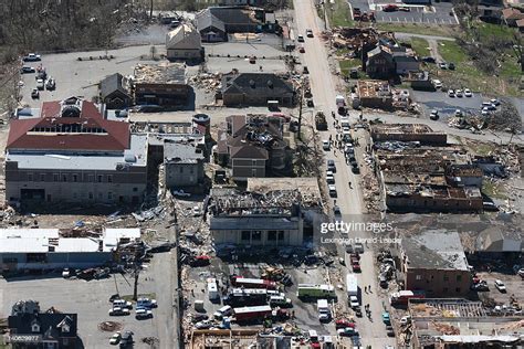 Aerial Image On Saturday March 3 Of Damage From Storms That Hit The