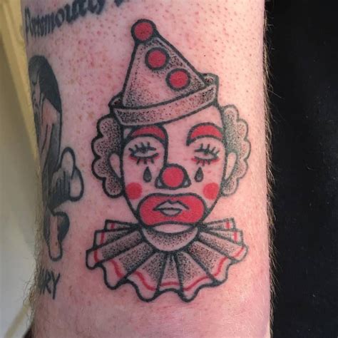 Traditional Crying Clown Tattoo Best Tattoo Ideas