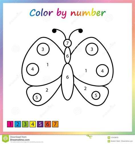 Color By Numbers Worksheets For Preschool ...