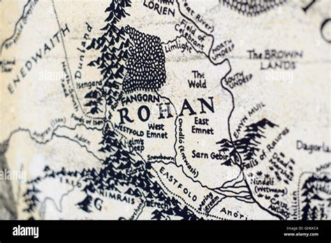 Lotro Map Of The Gap Of Rohan Middle Earth Map Lord Of The Rings