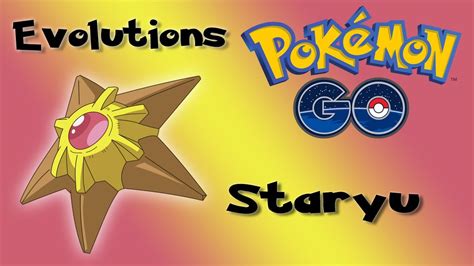 staryu to starmie evolution pokémon go youtube