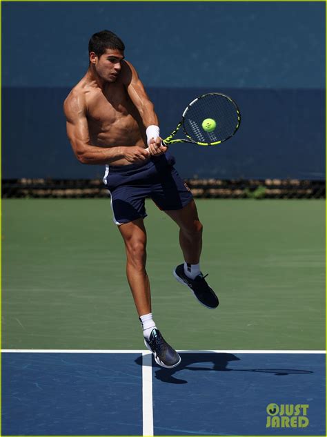 Carlos Alcaraz Is Your New Tennis Crush See His Shirtless U S Open Practice Photos