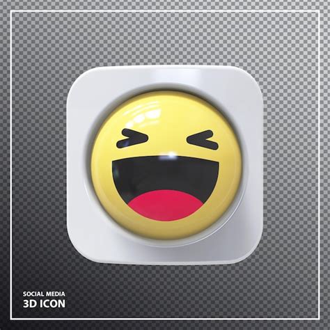 Premium Psd Emoji Haha Social Media Style 3d Element Render