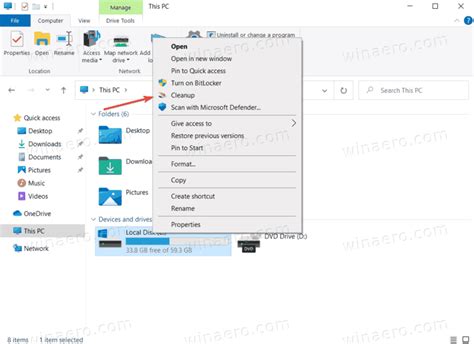 Add Disk Cleanup To Drive Context Menu In Windows 10
