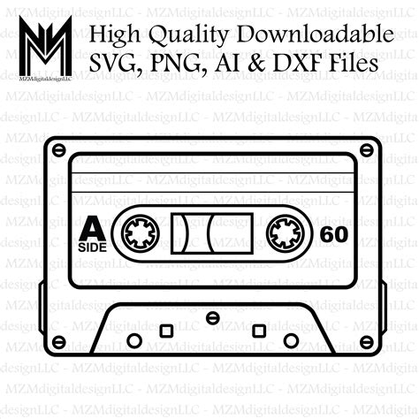 Drawing And Illustration Old School Cassette Tape Svg Cut File For Cricut