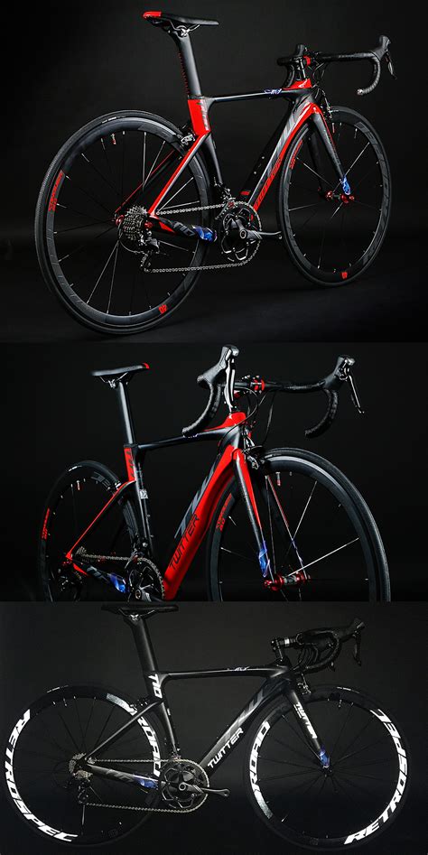Twitter carbon road bike thunder 1.c brake or disc brake 2.a lot of colors 3.different derailleur system 4.high modulus carbon. T10 carbon - Carbon Road Bike - 明星产品 - Twitter Bicycle