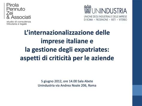 Ppt Linternazionalizzazione Delle Imprese Italiane E La Gestione