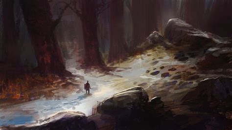Snowy Path By Parkurtommo On Deviantart Snowy Paths Painting