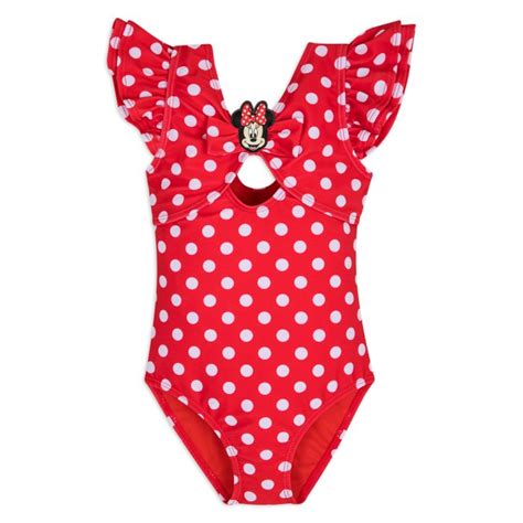 Minnie Mouse Red Polka Dot Swimsuit For Girls Disney Store