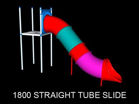 Straight Tube Slide 1500 Commercial Playgrounds