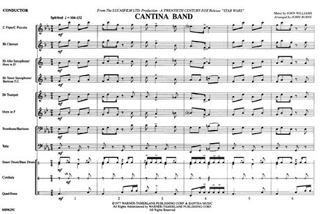 Cantina Band Arr Jerry Burns Jw Pepper Sheet Music