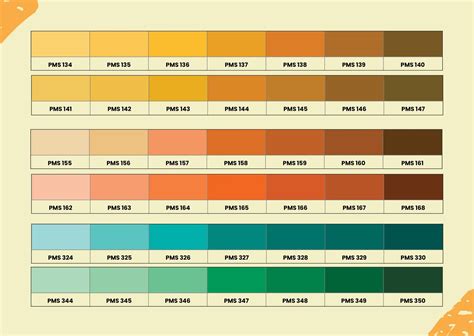 Print Copic Color Chart Complete Color Chart Pantone