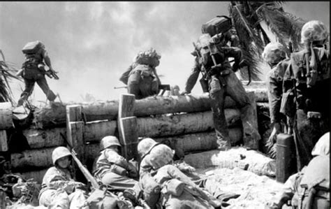 This Is A Picture Of The Us Marines Fighting In The Battle Of Tarawa