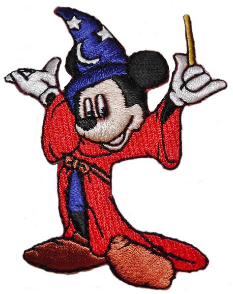 Mickey Mouse Fantasia Wizard Character 3 Tall Embroidered Patch