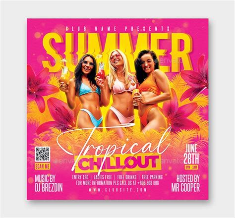 Chillout Summer Party Flyer Template Psd Ksioks