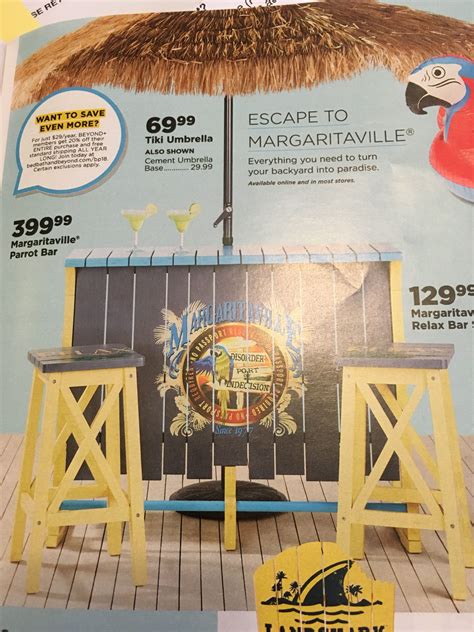 Margaritaville Bar Tiki Umbrella Relax Backyard Turn Ons Home