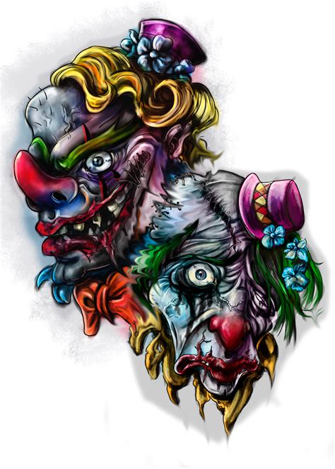Clown Tattoo Design By Hisakichan On Deviantart