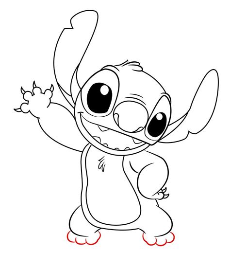 How To Draw Stitch Step 11 Easy Disney Drawings Disney Drawings