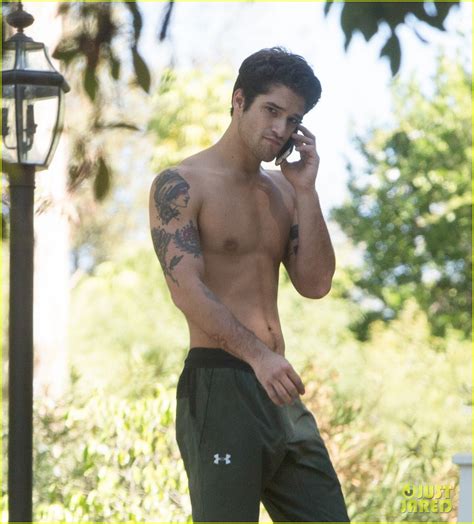 Tyler Posey Goes Shirtless As He Works On His Motorcycle Photo 3805038 Shirtless Photos