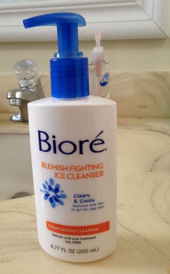 This pink cleansing bar deep cleans to draw out dirt and oil, while customer review: Review: Biore Blemish Fighting Ice Cleanser - My Highest Self