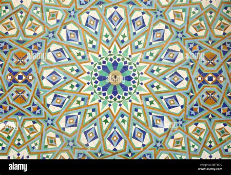 Oriental Mosaic In Casablanca Morocco Stock Photo Alamy