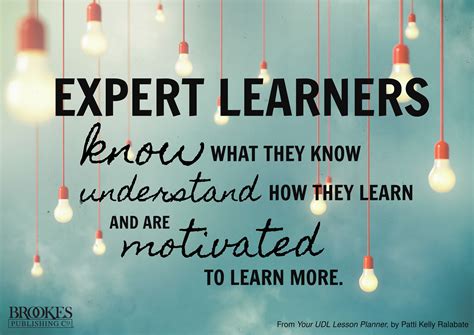 Expert Learners Know What They Know Understand How They Learn And