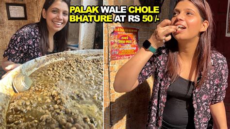 Palak Wale Special Chole Bhature At Rs 50 Only Fresh Corner