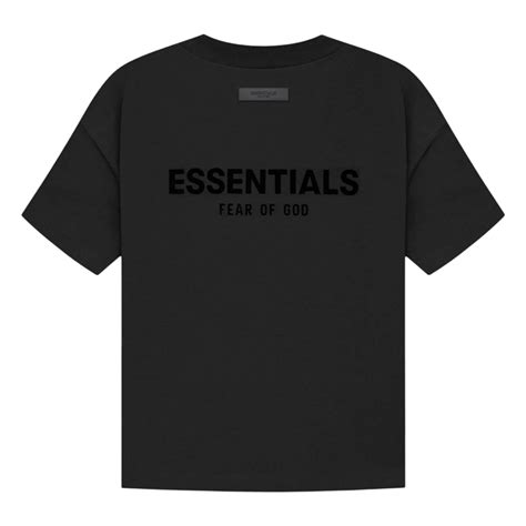 Slum Ltd Fear Of God Essentials T Shirt Ss22 Black