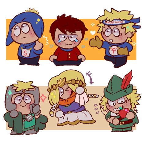 Craig Clyde Tweek Butters Kenny And Pip Clyde South Park Craig