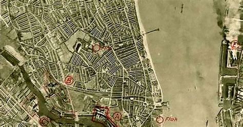 Liverpool (historical) map by openstreetmap project. Liverpool - German reconnaissance photo of Liverpool 1940 ...