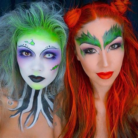 halloween makeup beetle juice vs poison ivy inspiringpeople leading inspiration magazine