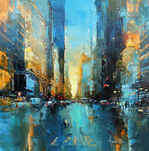 City Painting Cityscape Painting Modern Painting Artwork Painting