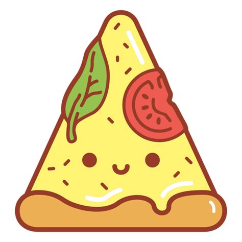 Happy Pizza Slice Cartoon Transparent Png And Svg Vector File
