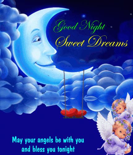 May Your Angels Bless You Tonight Free Good Night Ecards 123 Greetings