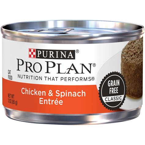 Give your kitten the nutritional foundation she needs to be her best with purina pro plan focus flaked ocean whitefish and tuna entree wet kitten food. Purina Pro Plan Savor Adult Grain Free Chicken & Spinach ...